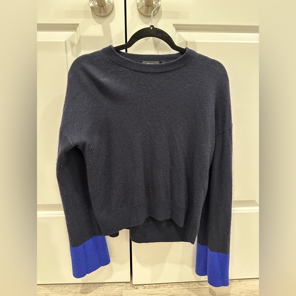 Theory Slouchy Crew Charmant Bell-Sleeve Wool Cashmere Sweater Small - Picture 6 of 8
